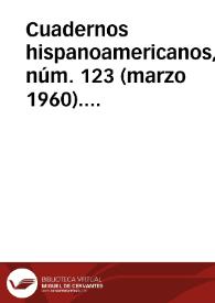 Cuadernos hispanoamericanos, núm. 123 (marzo 1960). Brújula de actualidad. Sección de notas