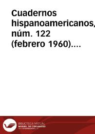 Cuadernos hispanoamericanos, núm. 122 (febrero 1960). Brújula de actualidad. Sección de notas