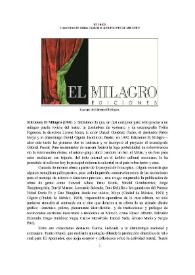 Ediciones El Milagro (1992-) [Semblanza]
