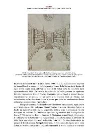 Imprenta de Manuel Bosch (Cádiz, aprox. 1795-1825) [Semblanza]