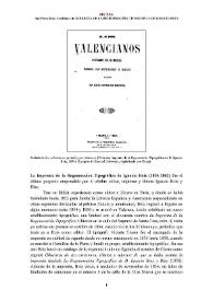 Imprenta de la Regeneración Tipográfica de Ignacio Boix (1856-1862) [Semblanza]