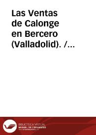 Las Ventas de Calonge en Bercero (Valladolid).