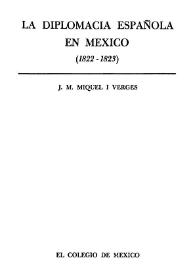La diplomacia española en México (1822-1823)