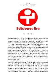 Ediciones ERA (1960- ) [Semblanza]
