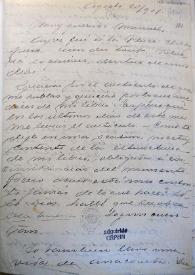 Carta de Amado Nervo a Manuel Ugarte. París, 20 de agosto de 1901 