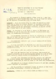 Copie du certificat du Dr. Paul Foucaud lo avenue de la République à Meaux. Meaux, 5 de junio de 1938