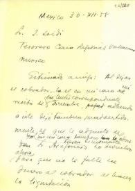 Carta de Carlos Esplá a J. Loidi. México, 30 de diciembre de 1958