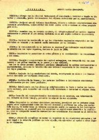 Programa. Augusto Barcia (5-2-1947)