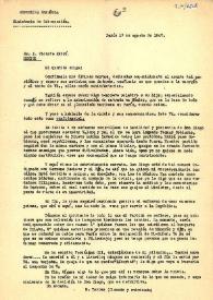 Carta de Manuel Torres Campañá a Vicente Esbrí. París, 17 de agosto de 1947