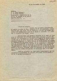 Carta de Carlos Esplá a UGT. México, D. F., 28 de noviembre de 1948 