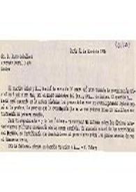 Carta de Fernando Valera a Justo Caballero. París, 31 de enero de 1950