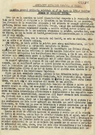 Agrupación Socialista Española de México. Asamblea general ordinaria celebrada el 27 de enero de 1950. Manifestaciones de Indalecio Prieto