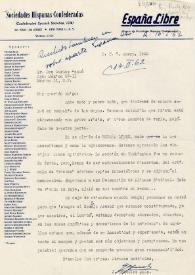 Carta de Jesús González Malo a Carlos Esplá. Nueva York, 7 de enero de 1962
