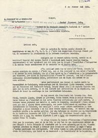 Carta de Josep Tarradellas a Francesc Boix. 5 de febrero de 1964