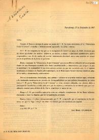 Carta de José María Gil Robles a A.S.M. el rey Don Juan III. Programa de la democracia social-cristiana. Estrasburgo, 27 de septiembre de 1963