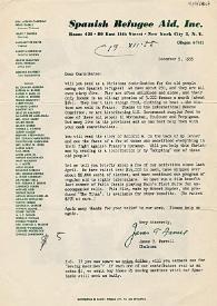 Carta de James T. Farrell a Esplá. 5 de Diciembre de 1955