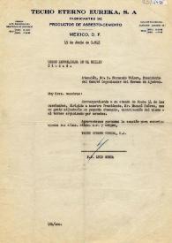 Carta de Luis Ochoa a Fernando Valera. México D. F., 15 de junio 1945