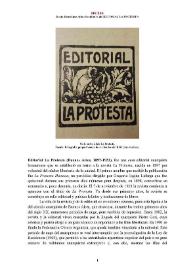 Editorial La Protesta (Buenos Aires, 1897-1932) [Semblanza]