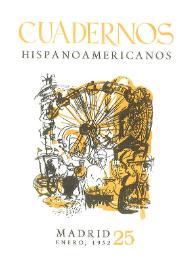 Cuadernos Hispanoamericanos. Núm. 25, enero 1952