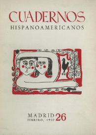 Cuadernos Hispanoamericanos. Núm. 26, febrero 1952