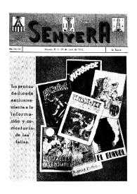 Senyera : boletín mensual de la Casa Regional Valenciana. Núm. 18-19, 25 de abril de 1955