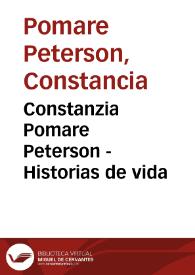 Constanzia Pomare Peterson - Historias de vida