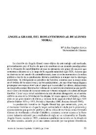 Ángela Grassi, del romanticismo al dualismo moral