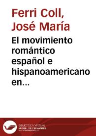 El movimiento romántico español e hispanoamericano en 