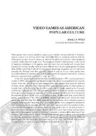 Video games as american popular culture