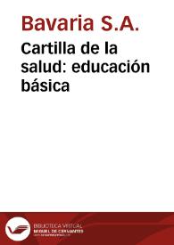 Cartilla de la salud: educación básica