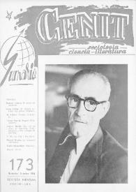 Cenit : Revista de Sociología, Ciencia y Literatura. Año XVI, núm. 173, noviembre-diciembre 1966