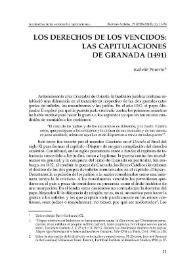 Los derechos de los vencidos: las capitulaciones de Granada (1491)