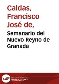 Semanario del Nuevo Reyno de Granada