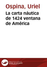 La carta náutica de 1424 ventana de América