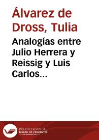 Analogías entre Julio Herrera y Reissig y Luis Carlos López