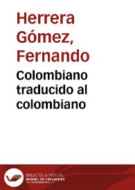 Colombiano traducido al colombiano