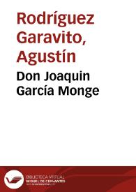 Don Joaquin García Monge