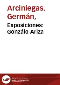 Exposiciones: Gonzálo Ariza