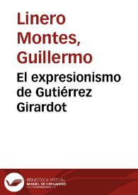 El expresionismo de Gutiérrez Girardot