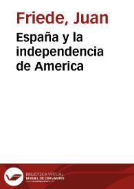 España y la independencia de America