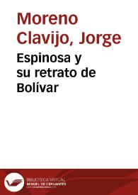 Espinosa y su retrato de Bolívar