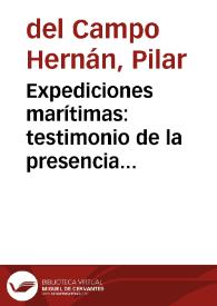 Expediciones marítimas: testimonio de la presencia española en América
