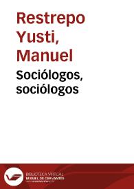 Sociólogos, sociólogos