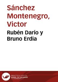 Rubén Darío y Bruno Erdia
