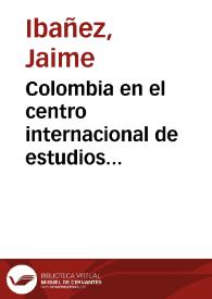 Colombia en el centro internacional de estudios poéticos