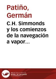 C.H. Simmonds y los comienzos de la navegación a vapor en el Alto Cauca