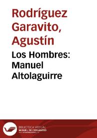 Los Hombres: Manuel Altolaguirre