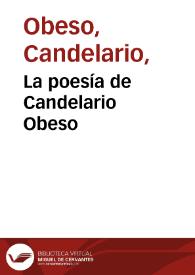 La poesía de Candelario Obeso