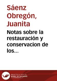 Notas sobre la restauración y conservacion de los metales precolombinos