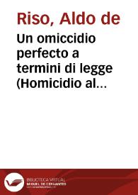 Un omiccidio perfecto a termini di legge (Homicidio al límite de la ley) (1971). Ficha técnica